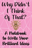 Why Didn't I Think of That?: A Notebook for Women to Write in When Starting a Business 1679747177 Book Cover