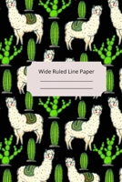 Baby Alpaca Theme Wide Ruled Line Paper 1675004552 Book Cover