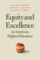 Equity And Excellence in American Higher Education (Thomas Jefferson Foundation Distinguished Lecture) 0813925576 Book Cover