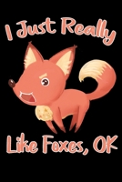 I Just Really Like Foxes Ok Notebook gift: Lined Notebook for kids, Journal, Funny Gifts for Fox Lover / 120 Pages, 6x9, Soft Cover, glossy Finish 1676948791 Book Cover