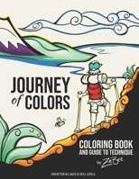 Journey of Colors: Coloring Book and Guide to Technique 0578615460 Book Cover