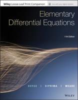 Elementary Differential Equations, Eleventh Edition Enhanced Loose-Leaf Print Companion E-Text 1119443636 Book Cover
