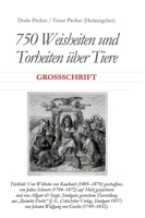 750 Weisheiten und Torheiten über Tiere: Text in Großschrift (German Edition) 3384488962 Book Cover