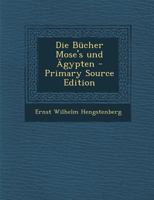 Die B�cher Mose's Und �gypten 1018777105 Book Cover