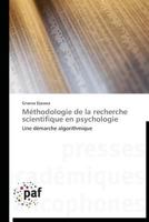 Ma(c)Thodologie de La Recherche Scientifique En Psychologie 3838177118 Book Cover