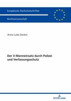 Der V-Manneinsatz Durch Polizei Und Verfassungsschutz 3631766971 Book Cover