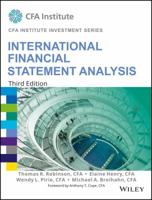 International Financial Statement Analysis (CFA Institute Investment Series) 0470916621 Book Cover