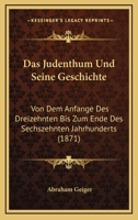 Das Judenthum Und Seine Geschichte 1167552601 Book Cover