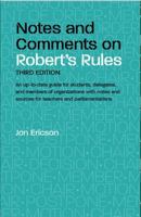 Notes and Comments on Robert's Rules 0809317044 Book Cover