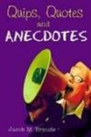 Quips Quotes and Anecdotes 8172241615 Book Cover