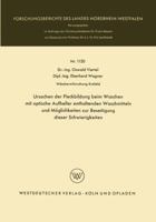 Ursachen Der Fleckbildung Beim Waschen Mit Optische Aufheller Enthaltenden Waschmitteln Und Moglichkeiten Zur Beseitigung Dieser Schwierigkeiten 3663039595 Book Cover