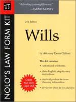 Nolo's Law Form Kit: Wills (Nolo's Law Form Kit : Wills, 2nd ed) 0873376021 Book Cover
