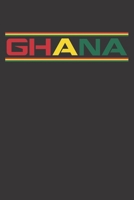 Notebook: Ghana National Country Flag Ghanaian Gift College Ruled 6x9 120 Pages 1084164175 Book Cover