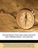 Zeitschrift Für Die Geschichte Des Oberrheins band XX 1174663618 Book Cover