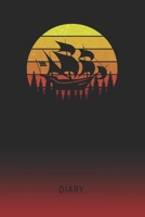 Diary: Blank Sailor Personal Writing Memoir Old School Retro Vintage Sunset 80s Cover Daily Journaling for Writers & Journalists Productivity Note Taking Logbook Plan, Set Goals & Write about your Lif 1702222713 Book Cover