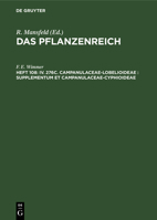 IV. 276c. Campanulaceae-Lobelioideae: Supplementum et Campanulaceae-Cyphioideae 311265093X Book Cover