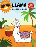 Llama Coloring Book: Crazy Colouring Book for Kids and Adults B08WJY6BRY Book Cover