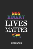 NONBINARY LIVES MATTER Notebook: 6x9 inches - 110 graph paper, quad ruled, squared, grid paper pages - Greatest LGBTQ Rainbow Worldwide Journal - Gift, Present Idea 1691033669 Book Cover