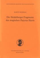 Die Heidelberger Fragmente Des Magischen Papyrus Harris 3825305856 Book Cover