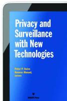 Privacy and Surveillance With New Technologies 1617700584 Book Cover