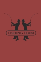 FISHING TEAM: Angeln Notizbuch Fischen Notebook Fisching Planer Journal kariert squared 6x9 1690939079 Book Cover