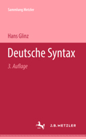 Deutsche Syntax 3476991024 Book Cover