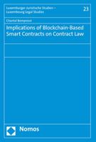 Implications of Blockchain-Based Smart Contracts on Contract Law 3848785927 Book Cover