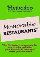 Memodoo Memorable Restaurants 1939235243 Book Cover