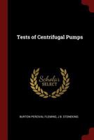 Tests of Centrifugal Pumps 1017143757 Book Cover