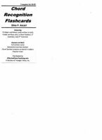 Chord Recognition Flashcards- 72 Major/Minor Cards 0615608787 Book Cover