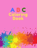 ABC coloring book: high-quality black&white Alphabet coloring book for kids. Toddler ABC coloring book 1659619297 Book Cover