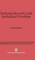 National Security and Individual Freedom 0674421566 Book Cover