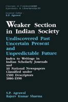 Weaker Section in Indian Society 8170224160 Book Cover