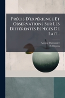 PR Cis D'Exp Rience Et Observations Sur Les Diff Rentes ESP Ces de Lait... 1274132746 Book Cover