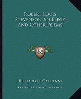 Robert Louis Stevenson - An Elegy 9357979433 Book Cover