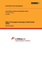 Risks for European Exchange Traded Funds 3656406251 Book Cover
