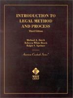 Introduction to Legal Method And Process: Cases and Materials 0314161988 Book Cover