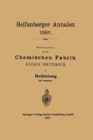 Helfenberger Annalen 1891 3662335654 Book Cover