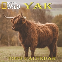 YAK CALENDAR 2022: YAK calendar 2022 "8.5x8.5" Inch 16 Months JAN 2022 TO APR 2023 finished and Glossy B0942L8HPN Book Cover