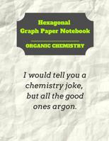 Hexagonal Graph Paper Notebook: Organic Chemistry: 1/4 inch hexagons Perfect For Science Students Back To School 1075088798 Book Cover