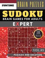 SUDOKU Expert: Jumbo 300 SUDOKU hard to extreme puzzle books with answers brain games for adults Activity book (hard sudoku puzzle books Vol.85) 1076378145 Book Cover