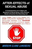 After-Effects of Sexual Abuse: A Comprehensive List of Signs and Symptoms of Sexual Abuse. Every Survivor Needs to Examine this Disturbing List! B08XL7ZJ2J Book Cover