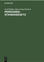 Personenstandsgesetz: Kommentar 3112300823 Book Cover