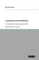 Luxemburg im Ersten Weltkrieg: In Kohabitation mit dem deutschen Reich 3640769953 Book Cover