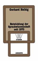 Entwicklung Der Sprachwissenschaft Seit 1970 3531221612 Book Cover