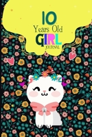 10 Year Old Girl Journal: Cute Cat Diary for Kids to Keep Memories, Both Lined and Blank 100 Pages, 6' X 9' , Happy Birthday Notebook, Sketchbook ... best gifts for 10 year Old, cat notebook 1672585872 Book Cover