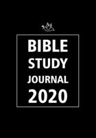 Bible Study Journal: 2020 Daily Christian Workbooks, Christian Journaling Bible, Scripture Journaling, prompt for practice and record for start to learning men, woman, boy and girls with black cover 1706304110 Book Cover