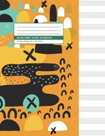 Blank Sheet Music Notebook: Manuscript Paper * Large (8.5 x 11) * 12 Stave * 100 Pages: Abstract Pattern 1673578462 Book Cover