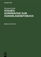 §§ 178-342: (Zitiermethode: Staub-Pinner) 3111075389 Book Cover