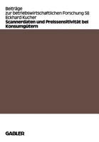 Scannerdaten Und Preissensitivitat Bei Konsumgutern 3409136088 Book Cover